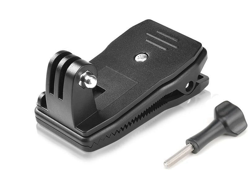 Fantaseal Anti-Slide 360Â° Rotary Action Cam Sports Camera Quick Clip Backpack Strap Mount Clamp Holder for GoPro DJI OSMO Travel Vlogging - Image 1